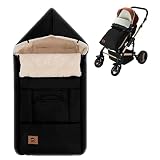 EAQ Universal Winter Warm Baby Stroller Footmuff,Muti Use Bunting Bag, Fleece Lined Washable Outdoor