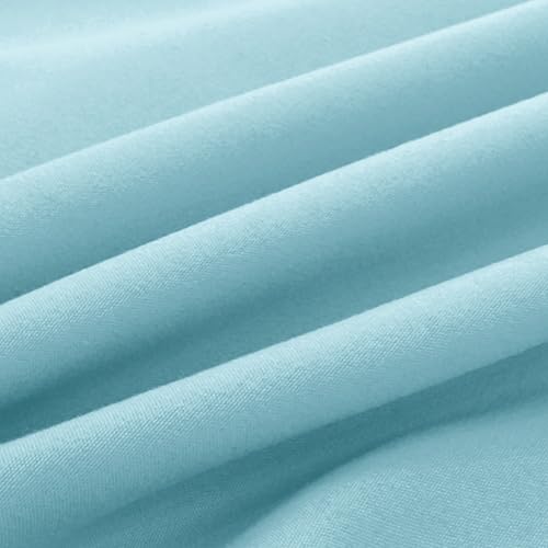 Image of Elegant Comfort Luxury Ultra-Soft 2-Piece Pillowcase Set 1500 Thread Count Egyptian Quality Microfiber Double Brushed-100% Hypoallergenic-Wrinkle Resistant, California King, Aqua Blue