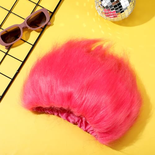 Image of Geyoga 1 Pcs Funny Wig Crazy Hair for Halloween Party,Pink