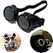 T&B Vintage Steampunk Goggles Glasses New Sell Cyber Punk Black