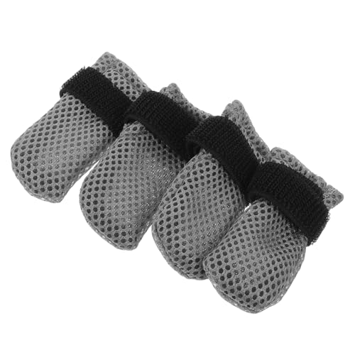 MINAOLULUS 4個猫用靴 防抓カバー グルーミング用 すべての猫対応の快適な足