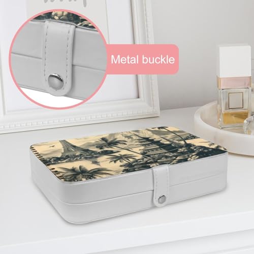 Boîte à bijoux compartiments amovibles format voyage compact - 7