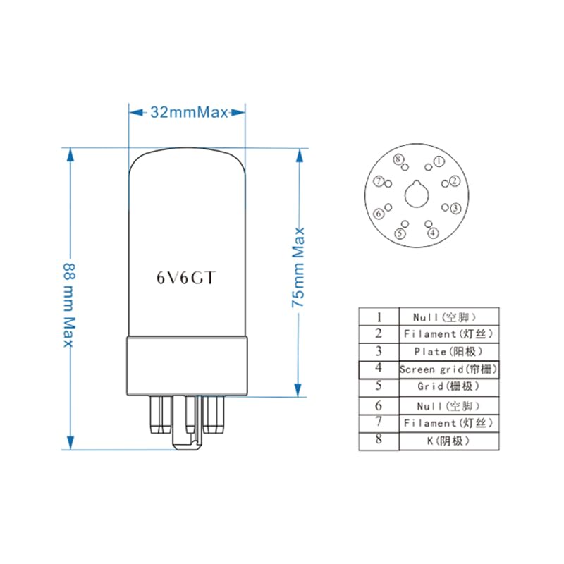 Amazon.co.jp: ShuguangTube 2025 新 Shuguang Tube 6V6GT(6V6