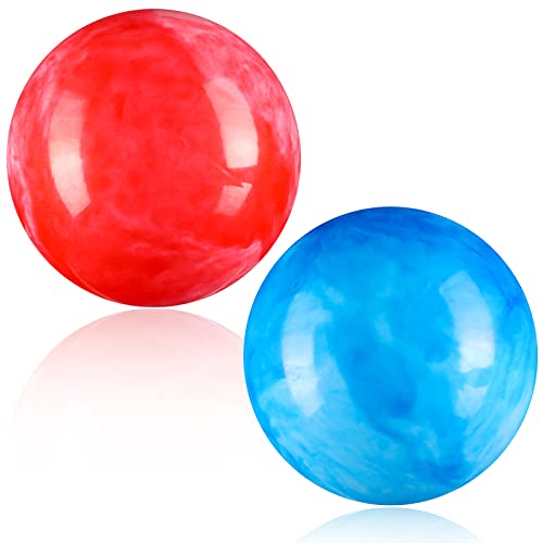 2 Pieces 8.5 Inch Marbleized Bouncy Balls for Kids Colorful Inflatable Balls Big Cloud Bouncing Balls PVC Bouncy Play Balls for Children Adults Pet Party Supplies Beach Playground School Water Fun