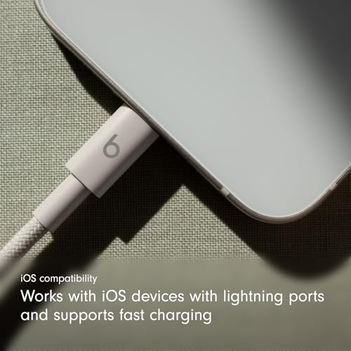 Image of Beats USB-C to Lightning Woven Cable, Fast Charging, Durable /Tangle-Free, Compatible Charger for Apple Devices w Lightning Ports (1.5 m) - Surge Stone