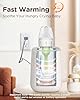Bear Baby Bottle Warmer, Milk Warmer Breastmilk Bag Formula Fast Warming for New Born Baby Bottles, with Time Temp Control Automatic Shut Off at Home Use