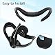 Compatible with Quest 2 Face Pad Replacement, VR Face Interface Bracket with Light Blocking Nose, VR PU Leather Face Pad Protective for Meta Quest 2, Sweat-Proof Face Cover Cushion VR Accessories