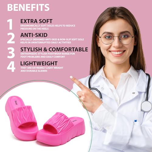 Image of DOCTOR HEALTH SUPER SOFT Slippers for Women | Orthopedic Comfort | Cushioned Sole | All-Day Comfort & Support | Lightweight & Pain Relief Slip-On
