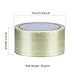 KEILEOHO 5 Rolls Filament Strapping Tape, 2 Inch x 55 Yards x 5.9 Mil Clear Premium Heavy Duty Fiberglass Filament Tape for Wrapping Shipping, Wood, Steel, Glass