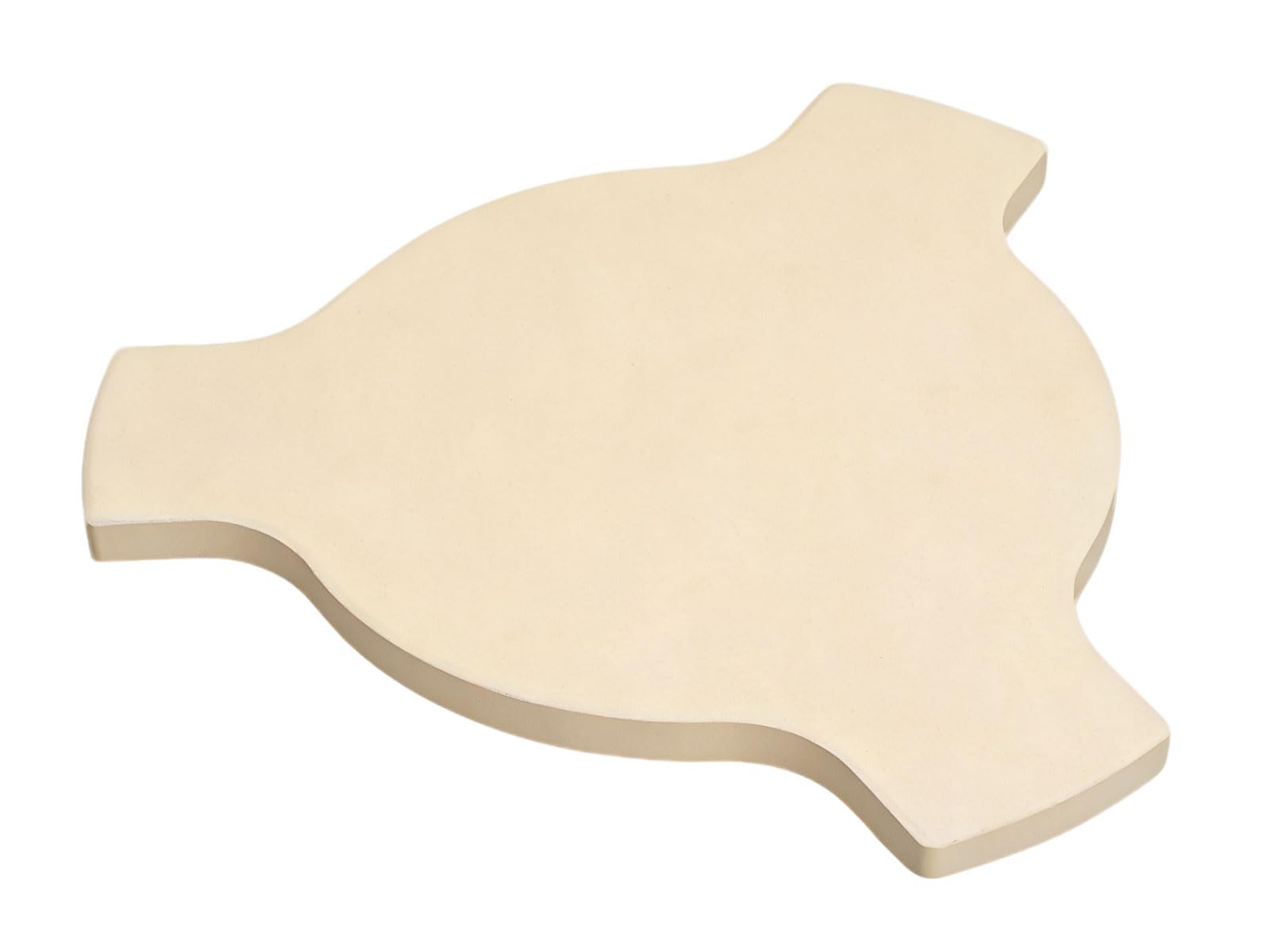 Smoking' Stone Heat Deflector for Large Big Green Egg and Char-Griller 6201, Heavy Duty Ceramic Pizza Stone for Char-Griller AKORN Kamado Models 06620,16620, 26720, 56720 and 6520,17 1/2-inch