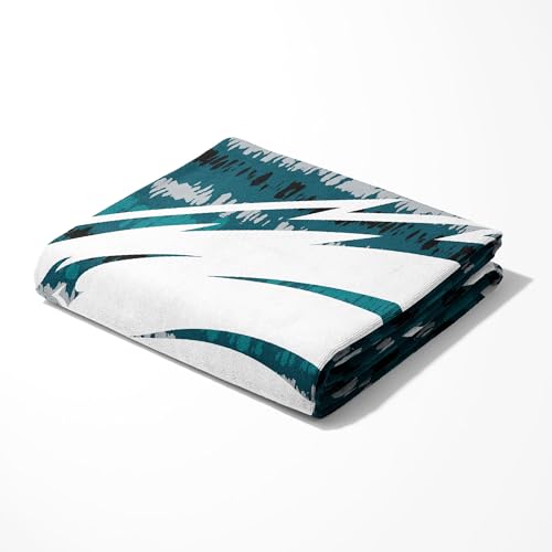 Image of Northwest NFL Philadelphia Eagles Oversized Microfiber Beach Towel, 60 x 70 Inches - Quick Dry, Sand Resistant, Lightweight, Highly Absorbent, Shibori Design