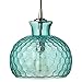 Clark Collection 10" Wide Aqua Jamie Young Glass Pendant