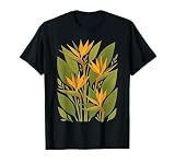 Bird of Paradise Flower Plant South Africa Pattern T-Shirt