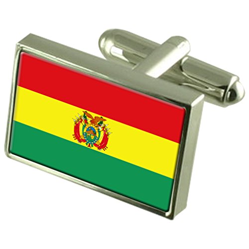 Gemelos de Bandera de Bolivia con bolsa de regalo para hombres y coleccionistas