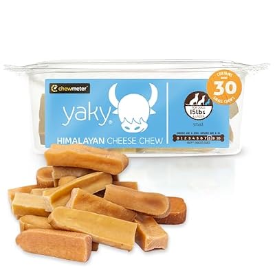 Chewmeter Yaky Himalayan Cheese Chews | Natural Yak Cheese Dog Chews | Long Lasting, Stain Free, Protein Rich, Low Odor | 100% Natural, Healthy & Safe | Small | for Dogs 15 lbs and Smaller | 2.5lb