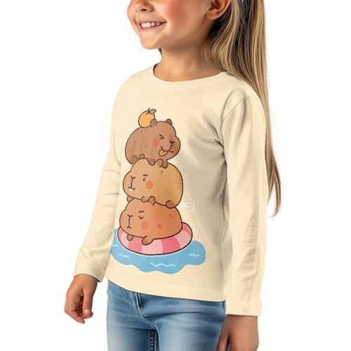 Girls Long Sleeve T Shirt Crew Neck Tops for Kids Cute Tee Shirts for Girls 3-16 Years Casual Spring Fall Outfit4