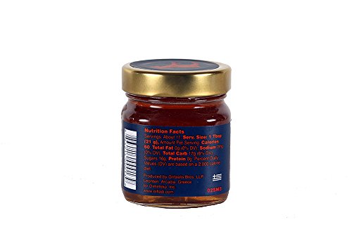 Oilladi Raw Thyme Honey Imported from Greece, 8.1 oz