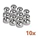 Produktbild ECENCE 10x Magnetpins Neodym Pin Magnete für Magnettafel Kühlschrank Pinnwand Whiteboard Notenständer 12x16mm 14030103