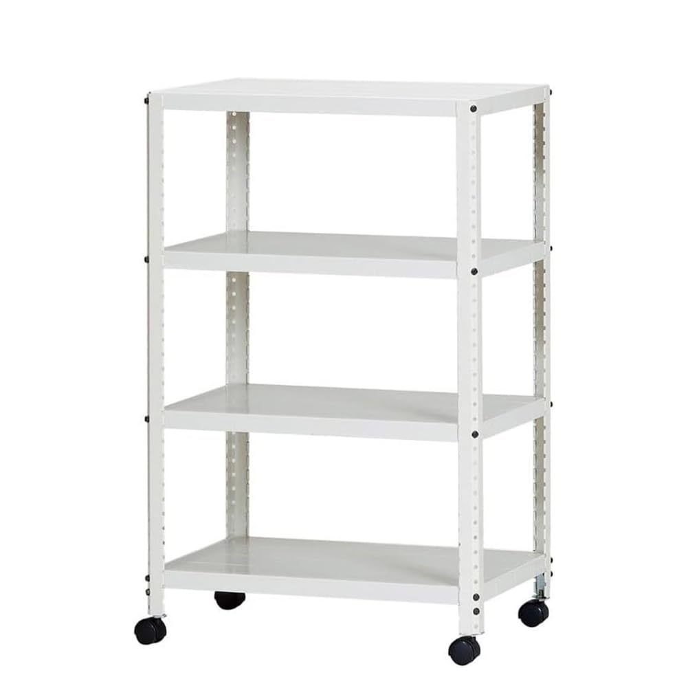 Amazon | ダイソー NEXTangle キャスターラック 4段 白 耐荷重60kg(棚