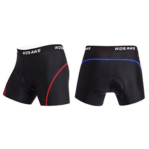 LEIPUPA Homens E Mulheres Shorts de Ciclismo Calças Confortáveis ​​Shorts de Bicicleta Gel Blue Line