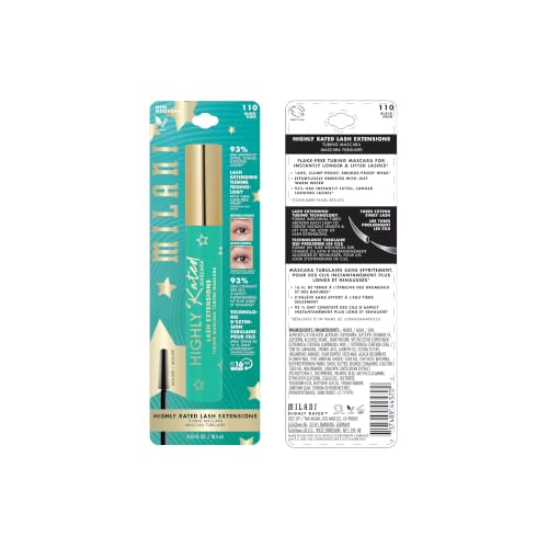 Image of Milani Tubing Mascara | Highly Rated Mascara - Black | Length and Lift | Shea Butter to Nourish and Condition Lashes