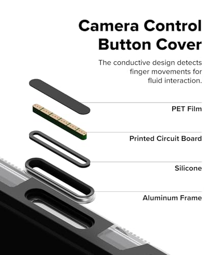 Image of Ringke UX Magnetic Designed for iPhone 17 Pro Max Case [Compatible with MagSafe] [Built-in Metal Stand] Dual Layer Protective Cover with Rugged Frame and Camera Control Button Cover - Smoke Black