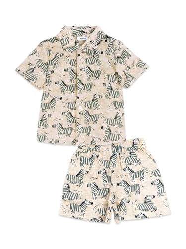 Image of Nautinati Boys Printed Shirt & Short Clothing Set Combo | Age 0-3 Years
