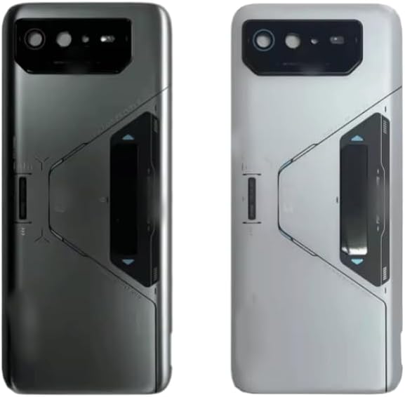 YOOOKOOO Compatible Rear Back Cover for Asus ROG Phone 6 Pro – Battery Door Housing Replacement Part (Grey with Lens)