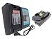 Produktbild CYDZ® Ersetzen Makita Akku BL1815 BL1815N 18V 1500mAh & 3A Ladegeräte DC18RC Mit Display und USB-Aufladung für DHP458Z DCL500Z DJN161Z DFR550Z DTW251RMJ DTW450Z