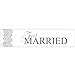 Produktbild Schild "Just Married" für Kennzeichenhalter KFZ Kennzeichen