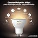Philips Hue Smart 60W GU10 LED Bulb - White Ambiance Warm-to-Cool White Light - 2 Pack - 400LM - Indoor - Control with Hue App - Works with Alexa, Google Assistant and Apple Homekit