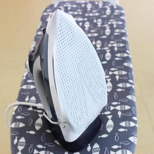 Image of DJAYK Teflon Steam Iron Shoe Cover - Non-Stick Heat-Resistant Soleplate Protector for Silk, Wool, Cotton, Satin & Embroidered Fabrics - Universal Slip-On Iron Accessory