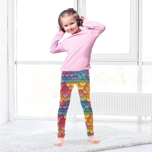 Cartoon Skin Dragon Scales Girls Casual Leggings for Kids Printed Long Pant Bottoms Stretch and Soft4