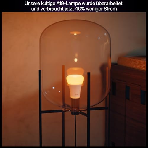 Philips Hue White & Color Ambiance E27 LED Glühbirne, 1100lm, 16 Mio. Farben, dimmbares LED Licht, Leuchtmittel steuerbar via App und Stimme, kompatibel mit Amazon Alexa, 2er Pack, neue Generation 6