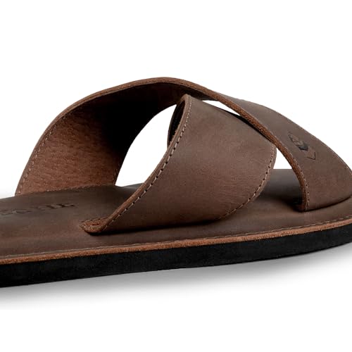 La Leche, The Wanderer Sandals, Slide Sandals with Soft Cushion, Indoor and Outdoor Shoes, Full Grain Leather & Memory Foam, Handmade4