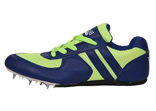 Image of Victall Men's Running Spikes Shoes (Blue & Parrot)