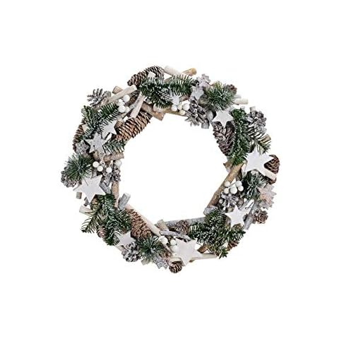 My Weddingshop Weihnachts-Kranz/Deko-Kranz/Tür-Kranz/Advents-Gesteck mit Tannen-Zapfen Cover