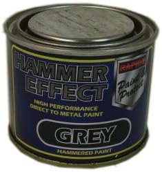 HAMMER PAINT GREY 180ML small tin (not Hammerite) : Amazon.co.uk: DIY ...