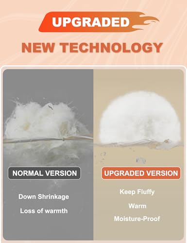 Bakery Men's Down Jacket Hooded Packable Down Puffer Jacket Lightweight Water-Resistant Insulated Down Jacket3