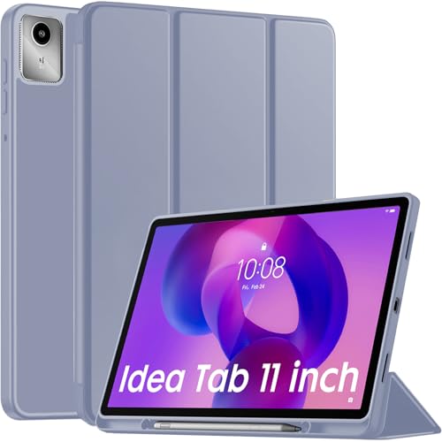 Image of Robustrion Case Cover for Lenovo Idea Tab Cover 11 inch with [Pencil Holder], Trifold Flip Cover Case for Lenovo Idea Tab Cover 11 inch [Auto Sleep Wake Support] - Lavender