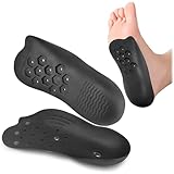 3/4 Orthotics Shoe Insoles for Men Women, Magnetic Massage Arch Supports Shoe Inserts for Plantar Fasciitis, Flat Feet, Over-Pronationand Heel Pain (Mens 4-6/Womens 6-8)