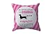 Bulabadoo Cuscino Bassotto - Cuscino Donna Bassotto - Mai Sottovalutare Una Donna con Il Suo Magnifico Bassotto - Cuscino Cani Divertente - Regalo Amante Cani