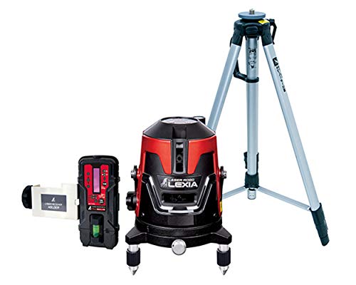 シンワ測定(Shinwa Sokutei) レーザー墨出し器 LASER ROBO LEXIA レーザーロボ レクシア 21 レッド 受光器・三脚セット 70941