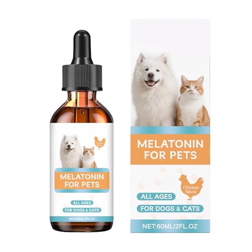 Sedativo Per Cani,60ml Grande Calmante Sonno Gatto Per Viaggi,Integratore Calmante Per Animali Domestici - Gattini Miagolio Aggressività Temporale Taglio Unghie Toelettatura Interno