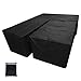 Maalr Coperture per Divani da Giardino a Forma di L/V - Copertura Protettiva Divano Angolare Impermeabile con Custodia e Corde di Serraggio, Antipolvere Anti-UV Durevole per Divano Mobili