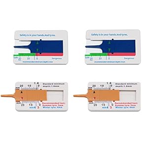 RUIZHI 4 Stuks Bandprofiel Dieptemeter, Kunststof Bandprofiel Dieptemeter 0-20 mm Dieptemeter Bandprofiel Dieptemeter…