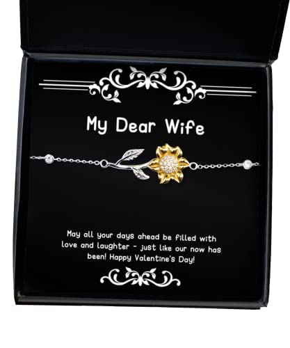 Amangny Best Wife, May all your days ahead be filled with love and laughter - just like our now!!, New Holiday Sunflower Bracelet from Wife