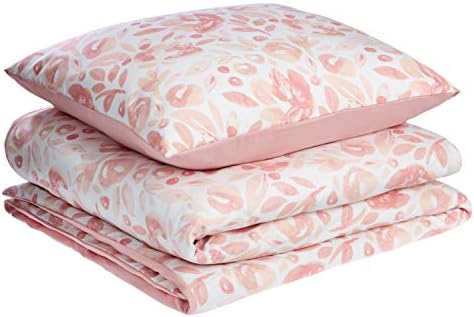 Amazon Basics Premium Microfibre Duvet Cover Set - 200 x 200 cm / 50 x 80 cm, Chevron Grey Violet