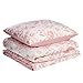 Produktbild AmazonBasics  Hochwertiges Mikrofaser-Bettwäsche-Set, 155 x 220 cm/80 x 80 cm, Aquarell rosa
