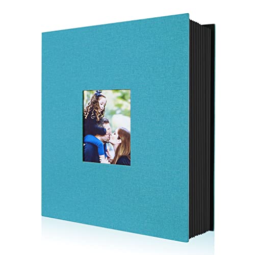 Lanpn Album Fotografico 10x15 400 con Tasche, Biancheria Porta Foto Album Portafoto Verticale 10x15cm Tascabile Tasca Teal